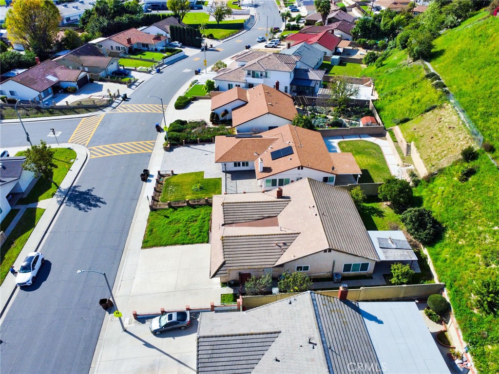 20309 East Vejar Road Walnut, CA 91789 - Photo 27 of 29 an aerial view of house with yard swimming pool and outdoor seating