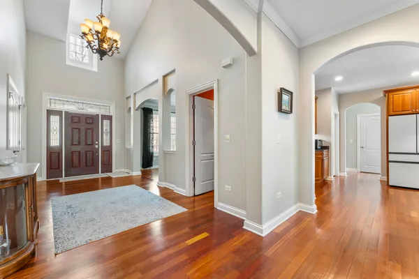 a view interior of the house with wooden floor