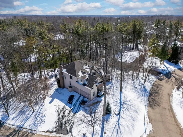 a view of a city and a mountain