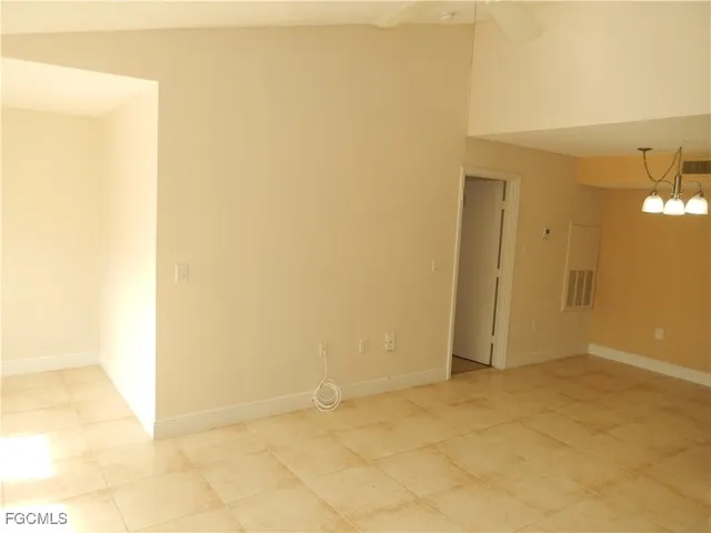 a view of an empty room