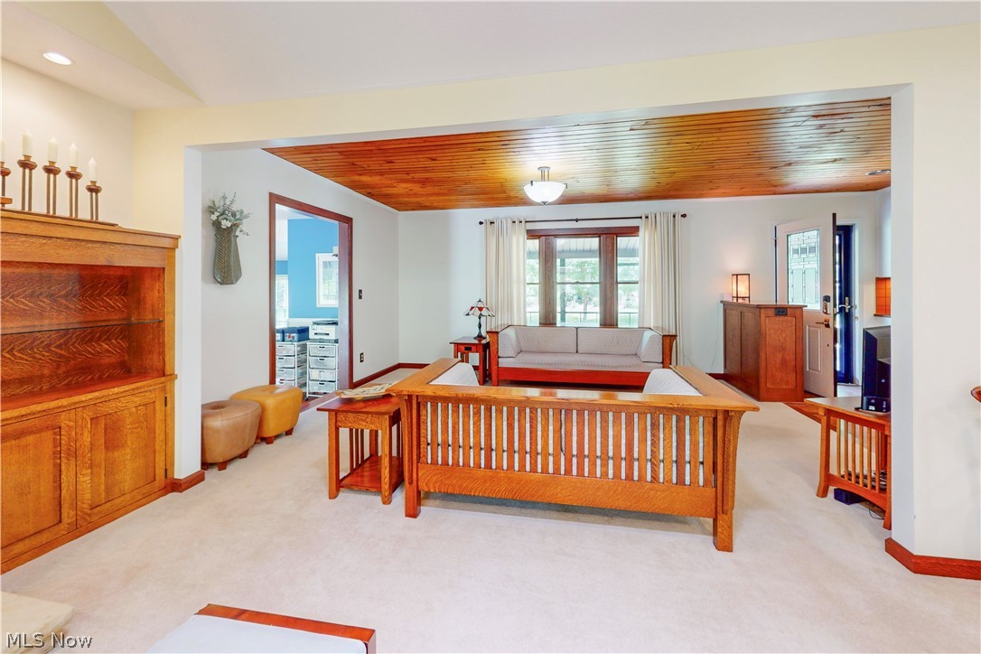 86532 North Bay Road Scio, OH 43988 - Photo 11 of 48 Living area with a wood-paneled ceiling