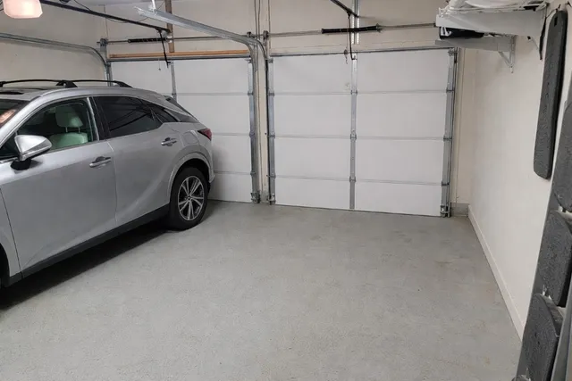 a view of a car garage