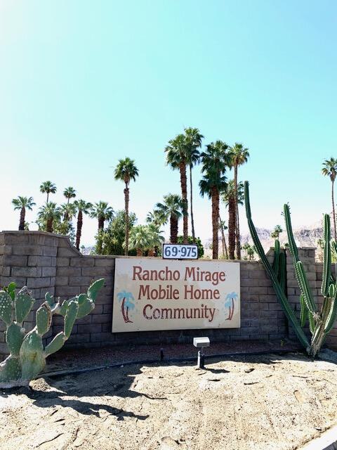 169 Tanforan Rancho Mirage, CA 92270 - Photo 19 of 19 a view of a bench in front of a building