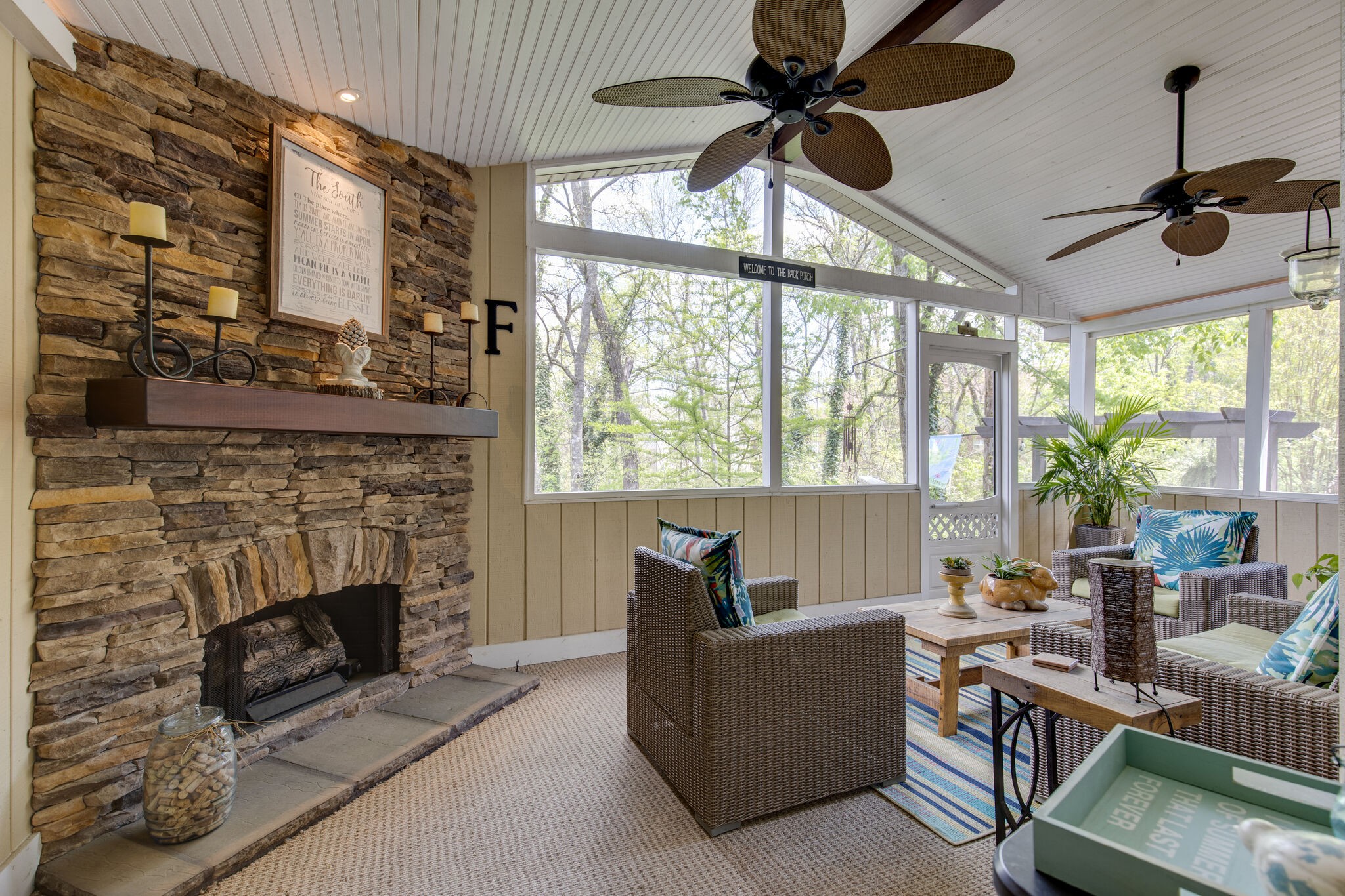 5236 Ridgefalls Way Antioch, TN 37013 - Photo 31 of 35 a living room with furniture a fireplace and a large window
