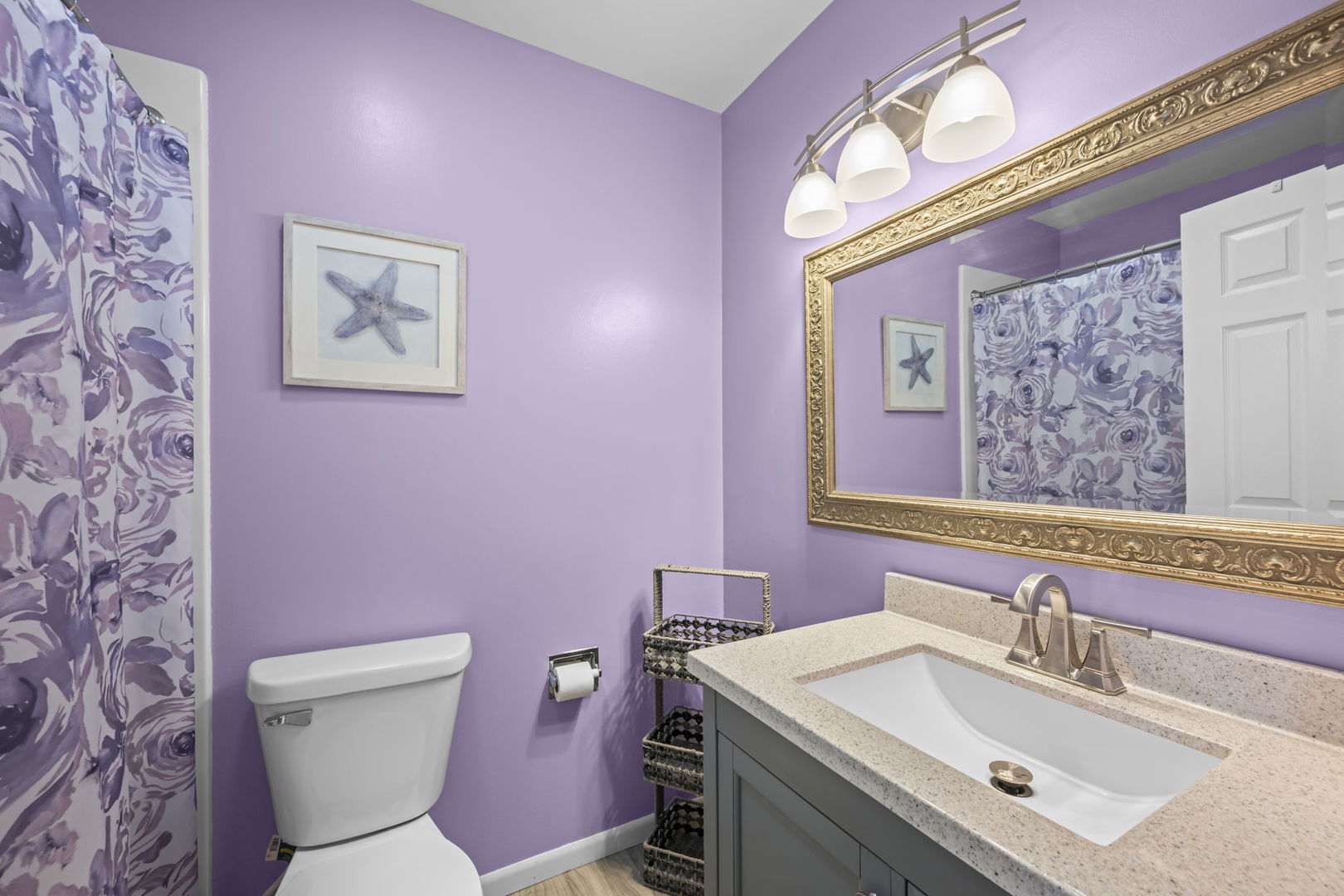 831 Coach Road, Unit 4 Palatine, IL 60074 - Photo 9 of 18 a bathroom with a sink mirror vanity and toilet