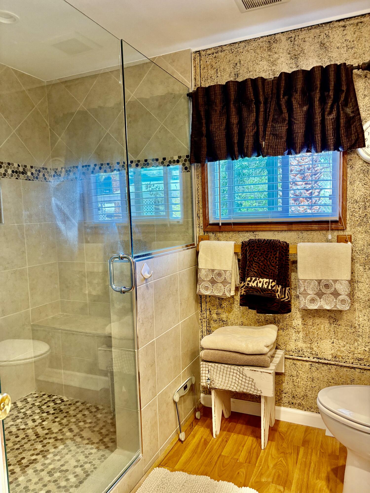 74711 Dillon Road, Unit 635 Desert Hot Springs, CA 92241 - Photo 15 of 55 a bedroom with a bed and a walk in closet