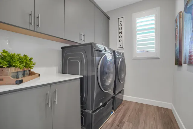 a close view of utility room