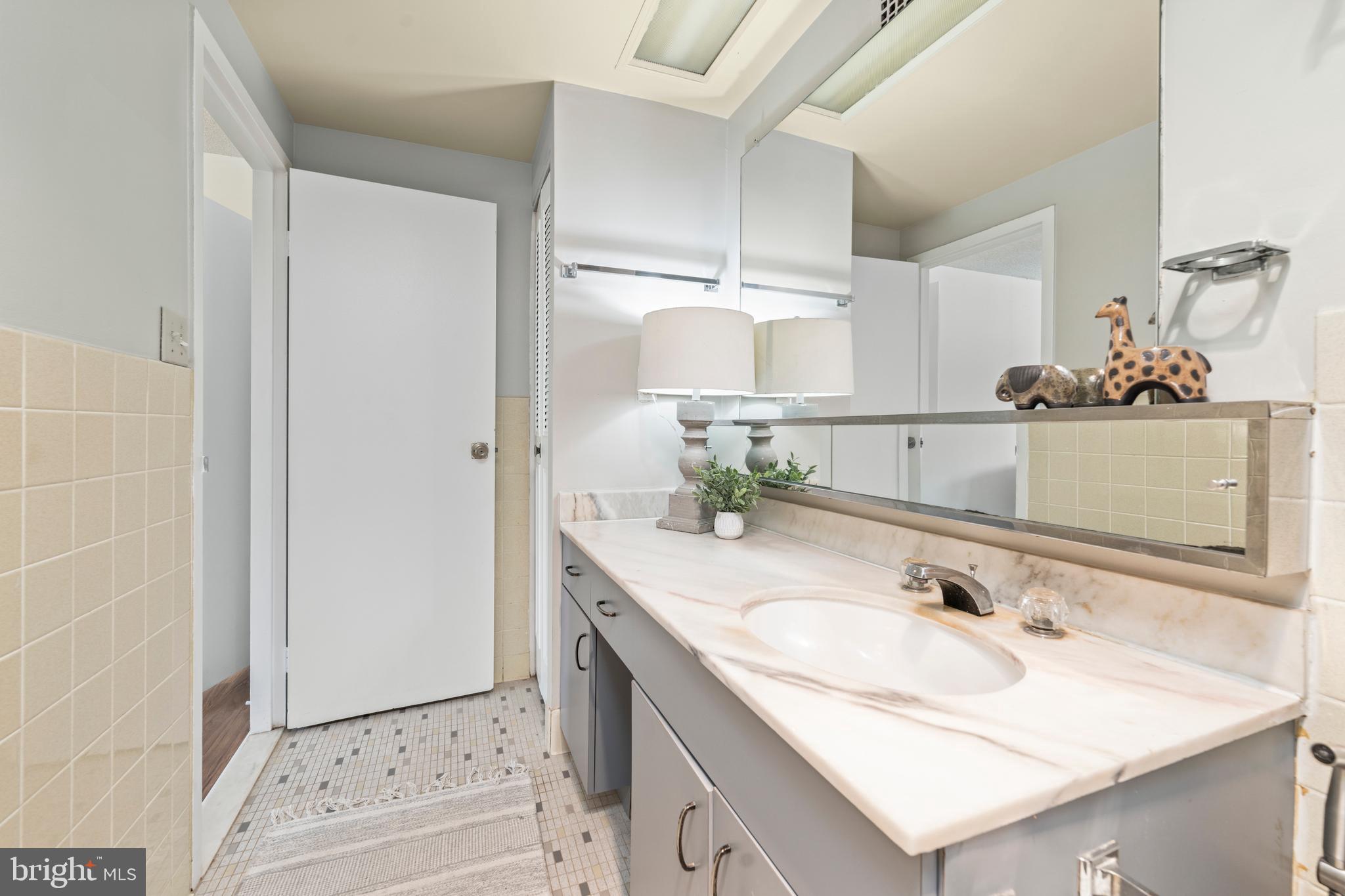 4401 Roland Avenue, Unit 115 Baltimore, MD 21210 - Photo 36 of 54 a bathroom with a sink and a mirror