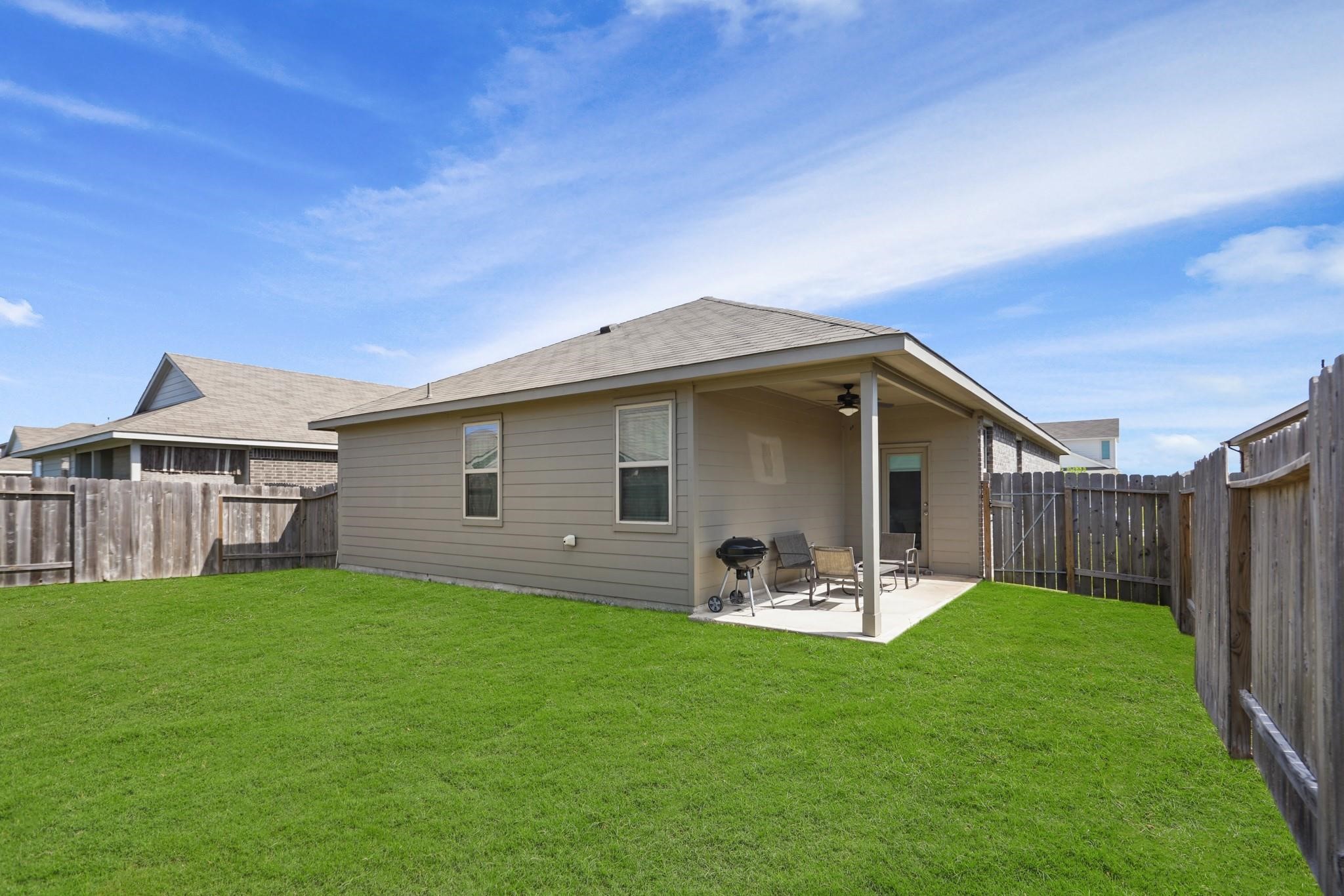 21234 Bellaria Summit Trail Katy, TX 77449 - Photo 4 of 9 Backyard with cover patio