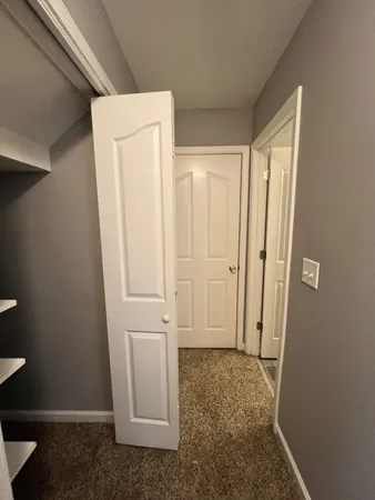 a view of closet area
