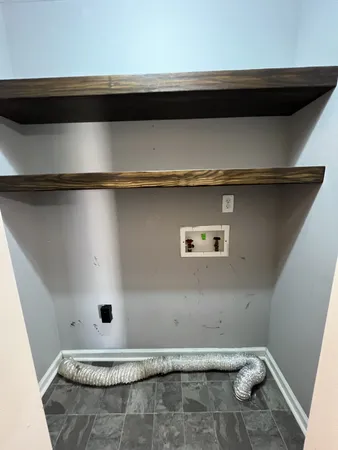 a close view of utility room