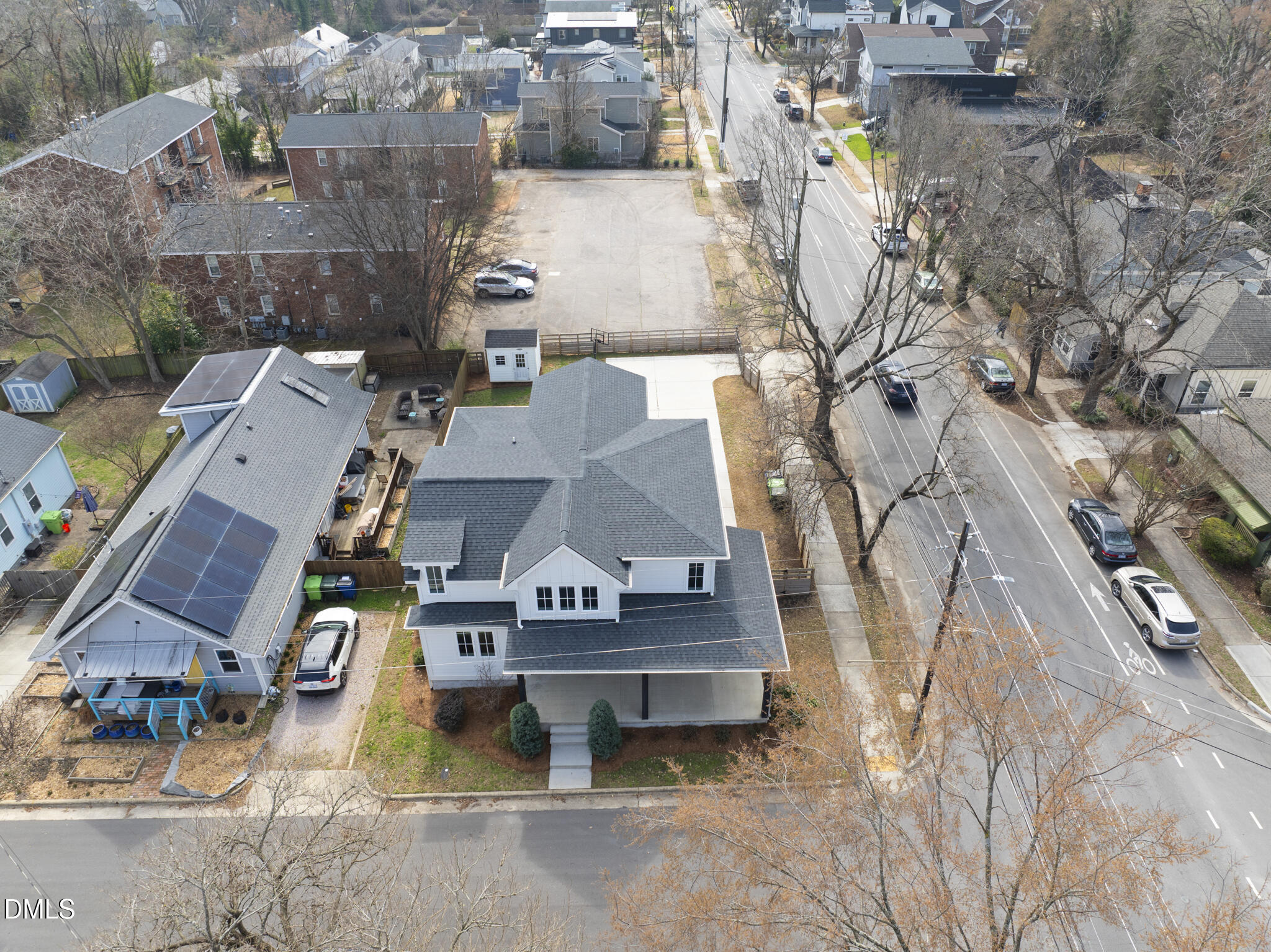 200 Bledsoe Avenue Raleigh, NC 27601 - Photo 41 of 42 an aerial view of residential houses with outdoor space