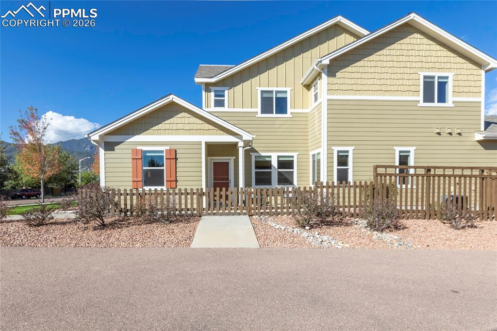 1820 Lower Gold Camp Road Colorado Springs, CO 80905 - Photo 2 of 27 a front view of a house with a outdoor space
