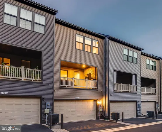 a front view of a building with a street