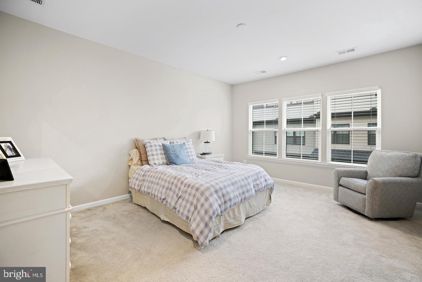 22255 Sims Terrace Ashburn, VA 20148 - Photo 19 of 27 a spacious bedroom with a bed and a couch