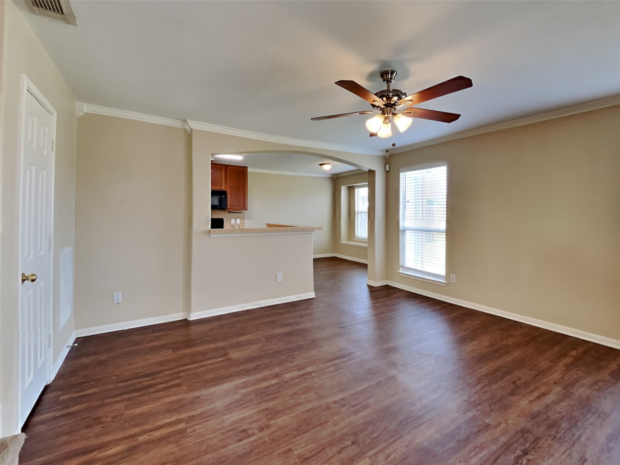 3719 Forney Ridge Lane Houston, TX 77047 - Photo 3 of 21 a view of an empty room with window and wooden floor