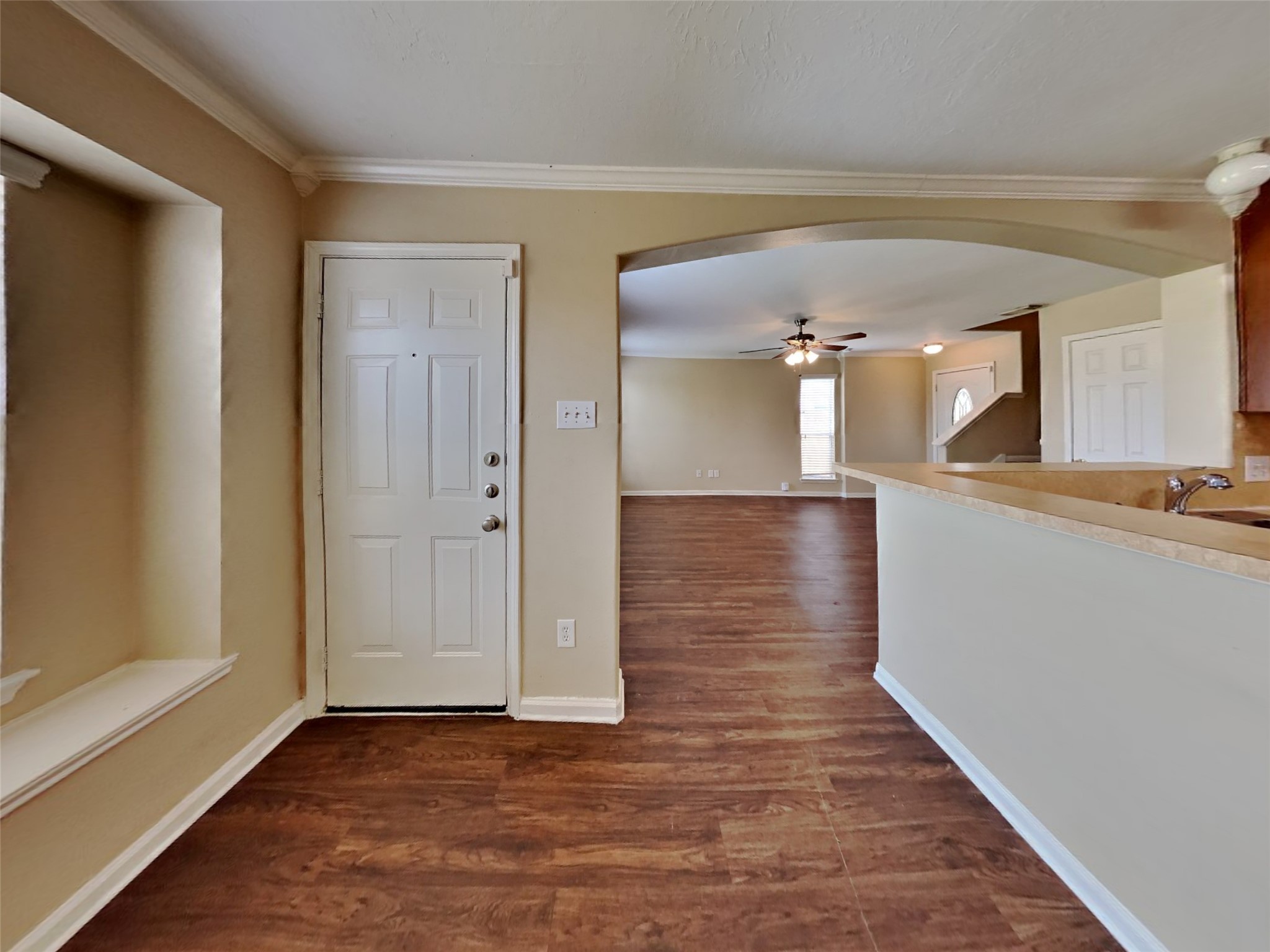 3719 Forney Ridge Lane Houston, TX 77047 - Photo 4 of 21 a view of a hallway with wooden floor
