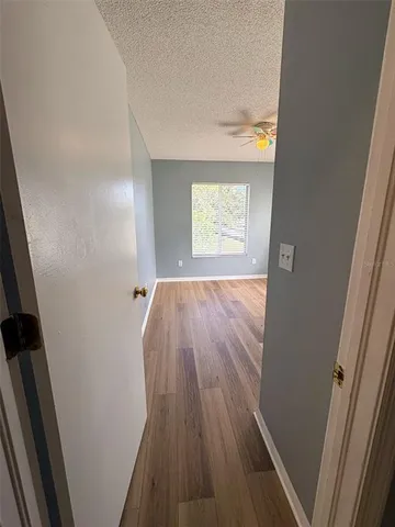 a view of a hallway in a house
