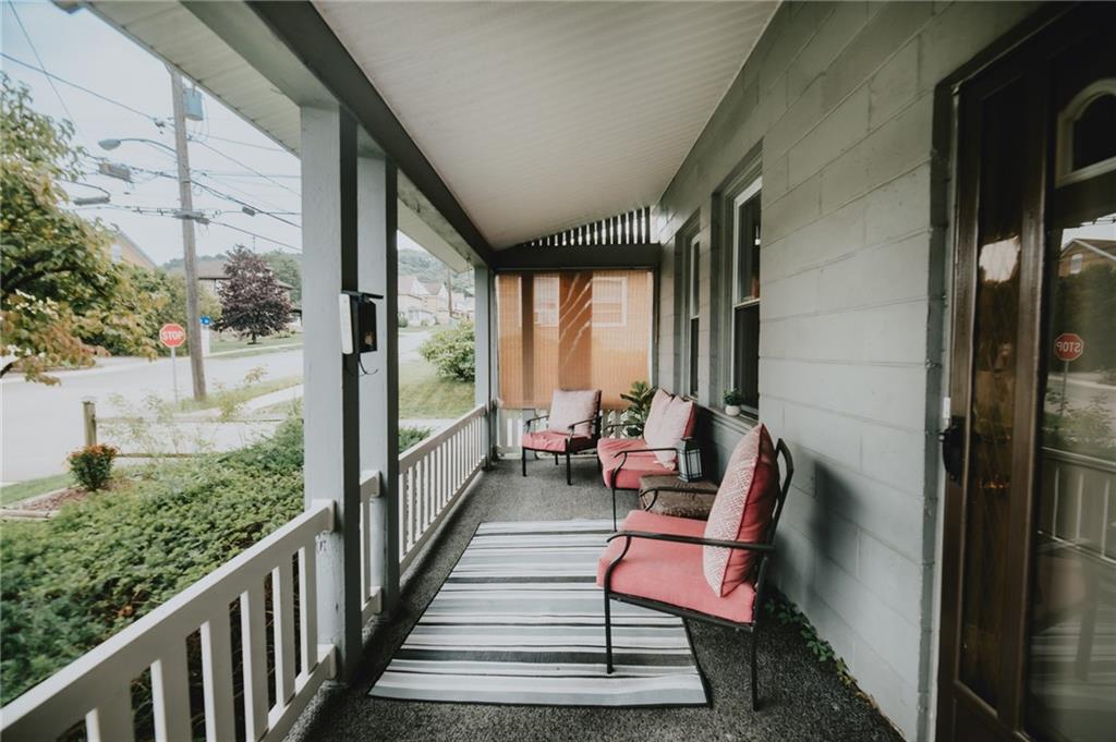 234 6th Street Clymer, PA 15728 - Photo 25 of 29 a view of two chairs in the balcony