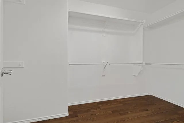 a view of a room with an empty space