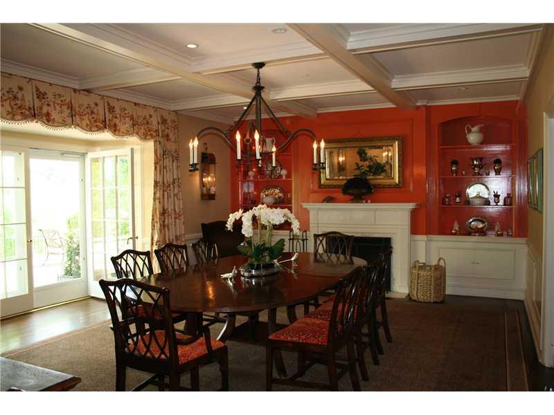 638 Backbone Road Sewickley Heights, PA 15143 - Photo 4 of 25 Dining Room. Gleaming hardwood floors and custom features like beamed ceiling,built in shelves and cabinetry and timeless fireplace mantel make this room a classic