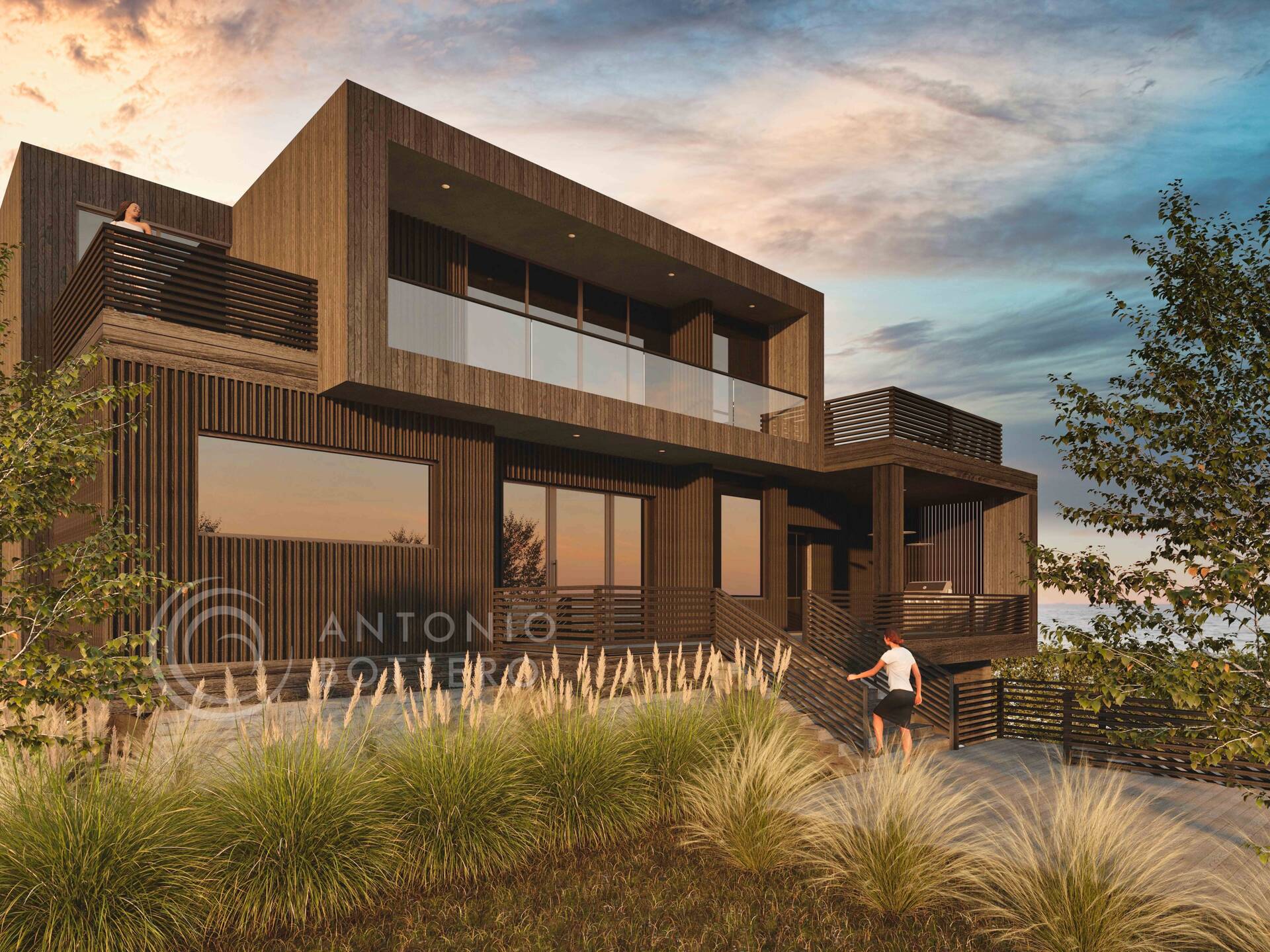 548 Dune Road Westhampton, NY 11978 - Photo 30 of 34 a front view of a house with garden