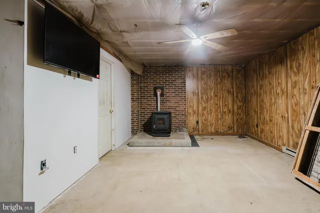 a view of a livingroom with a flat screen tv