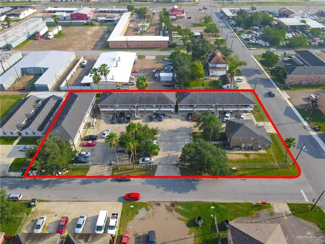 an aerial view of a city