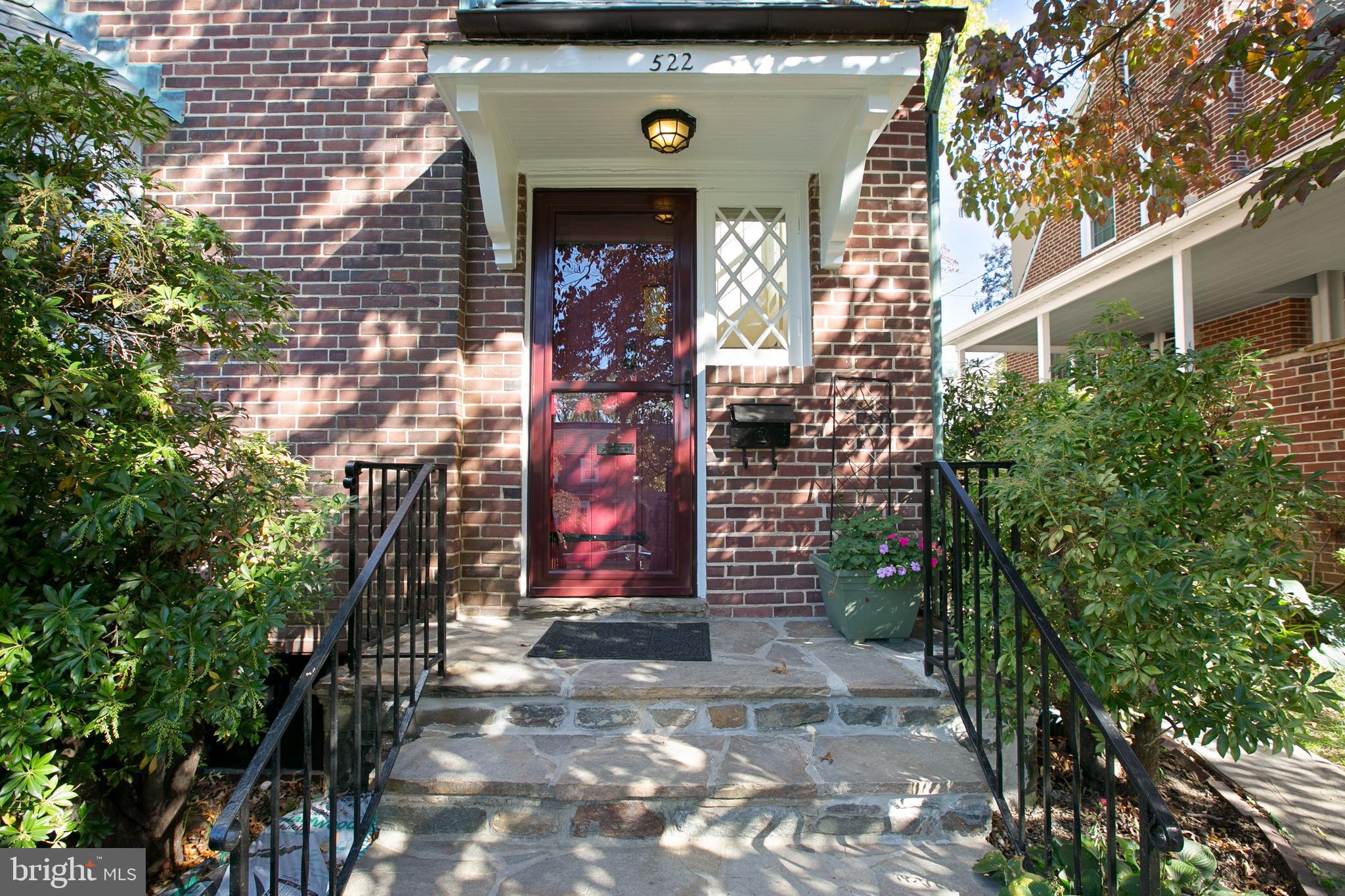 522 Overbrook Road Baltimore, MD 21212 - Photo 3 of 37 Architectural details begin with the front door.