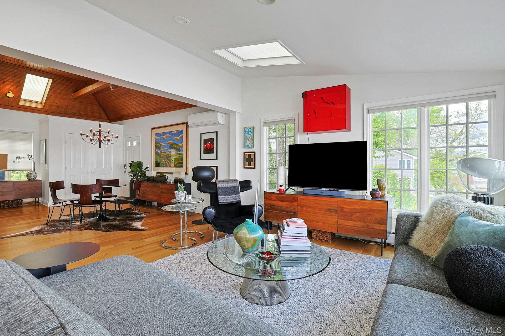 88 River Road Nyack, NY 10960 - Photo 33 of 49 a living room with furniture kitchen view and a large window