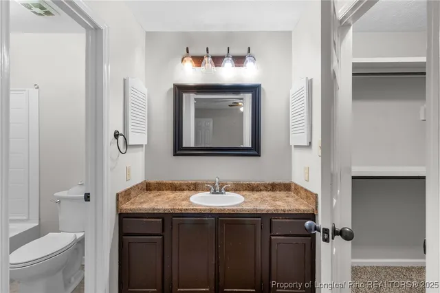 a bathroom with a sink and a toilet
