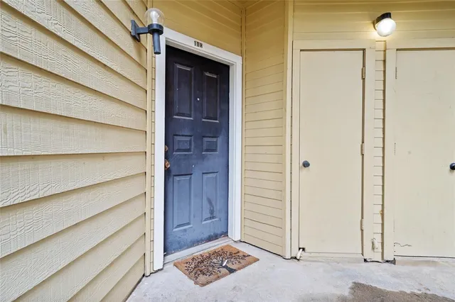 a view of an entryway door