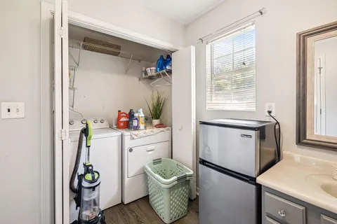 a room with storage and utility