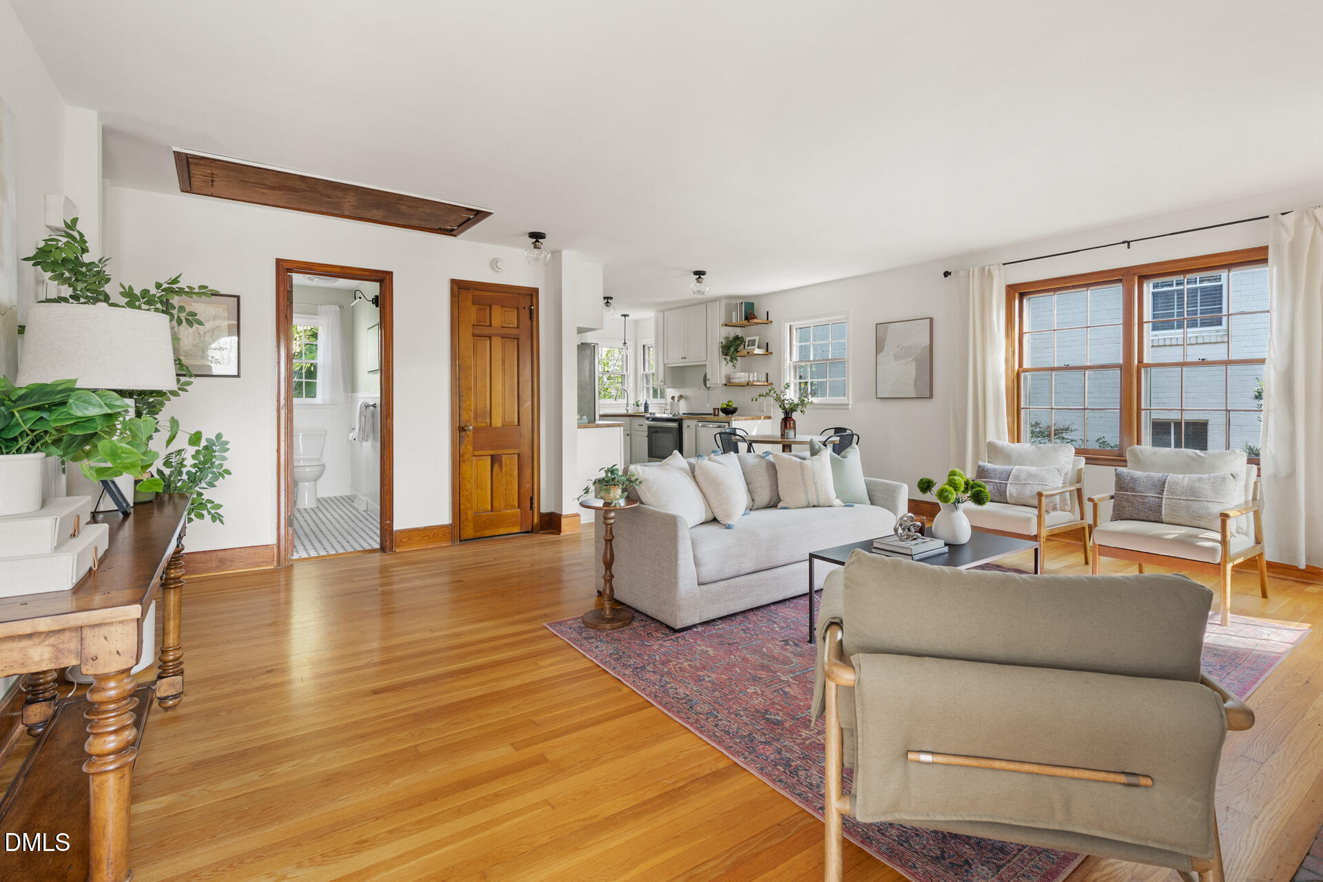 1414 Acadia Street Durham, NC 27701 - Photo 6 of 46 a living room with furniture and a large window