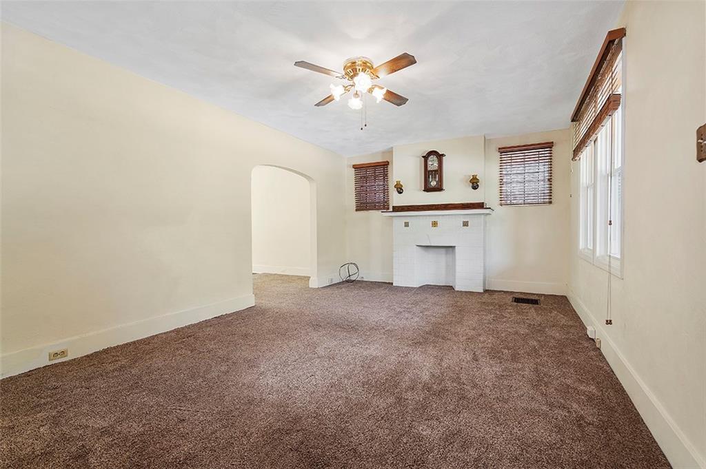 3955 Evergreen Road Pittsburgh, PA 15214 - Photo 6 of 20 Living room with fireplace view