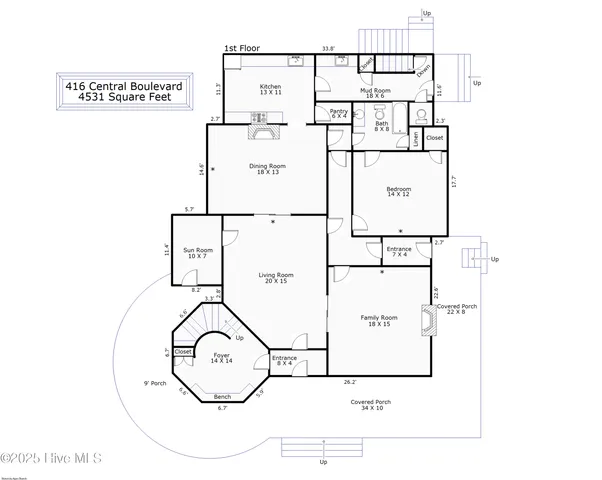 $899,000 | 416 Central Boulevard, Wilmington, NC 28401