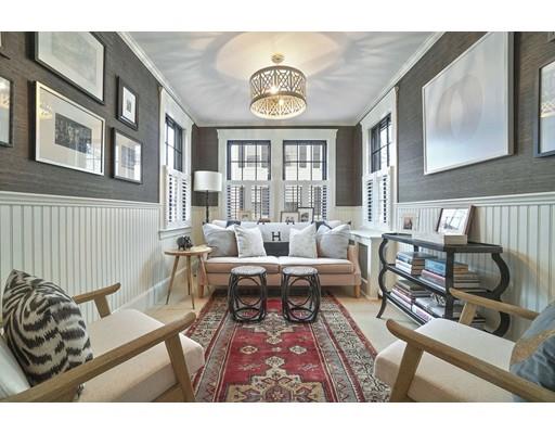 27 Pearl Street Marblehead, MA 01945 - Photo 6 of 25 a living room with furniture and a large window