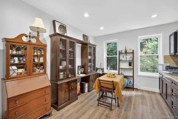 a room with furniture and window
