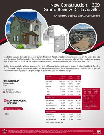 $671,900 | 1309 Grand Review Drive, Leadville, CO 80461