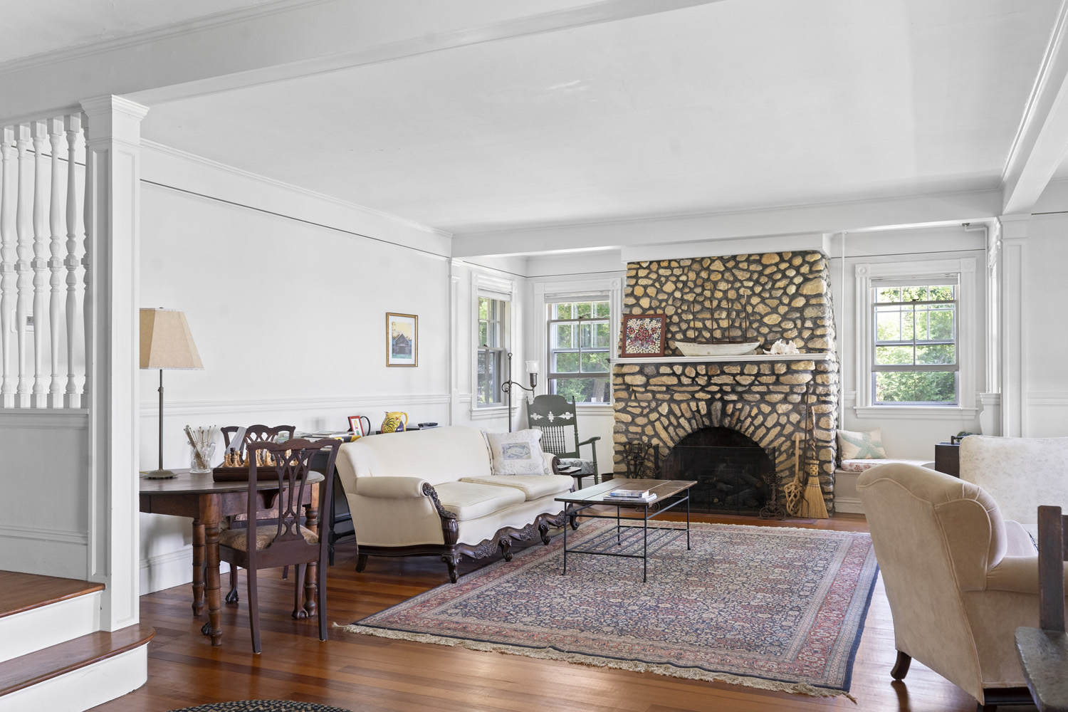33 Goethals Way Vineyard Haven, MA 02568 - Photo 11 of 34 a living room with furniture and a fireplace