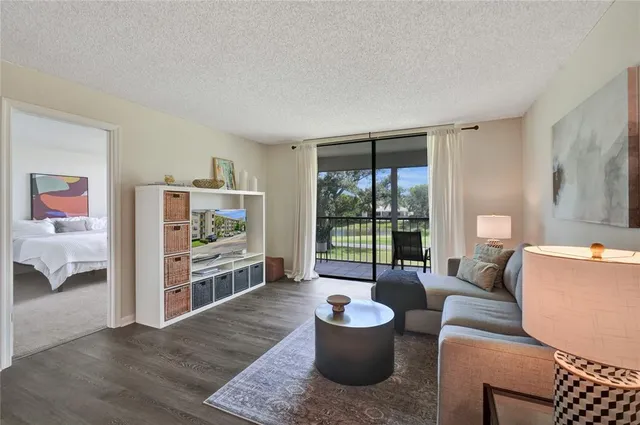a view of swimming pool from a balcony