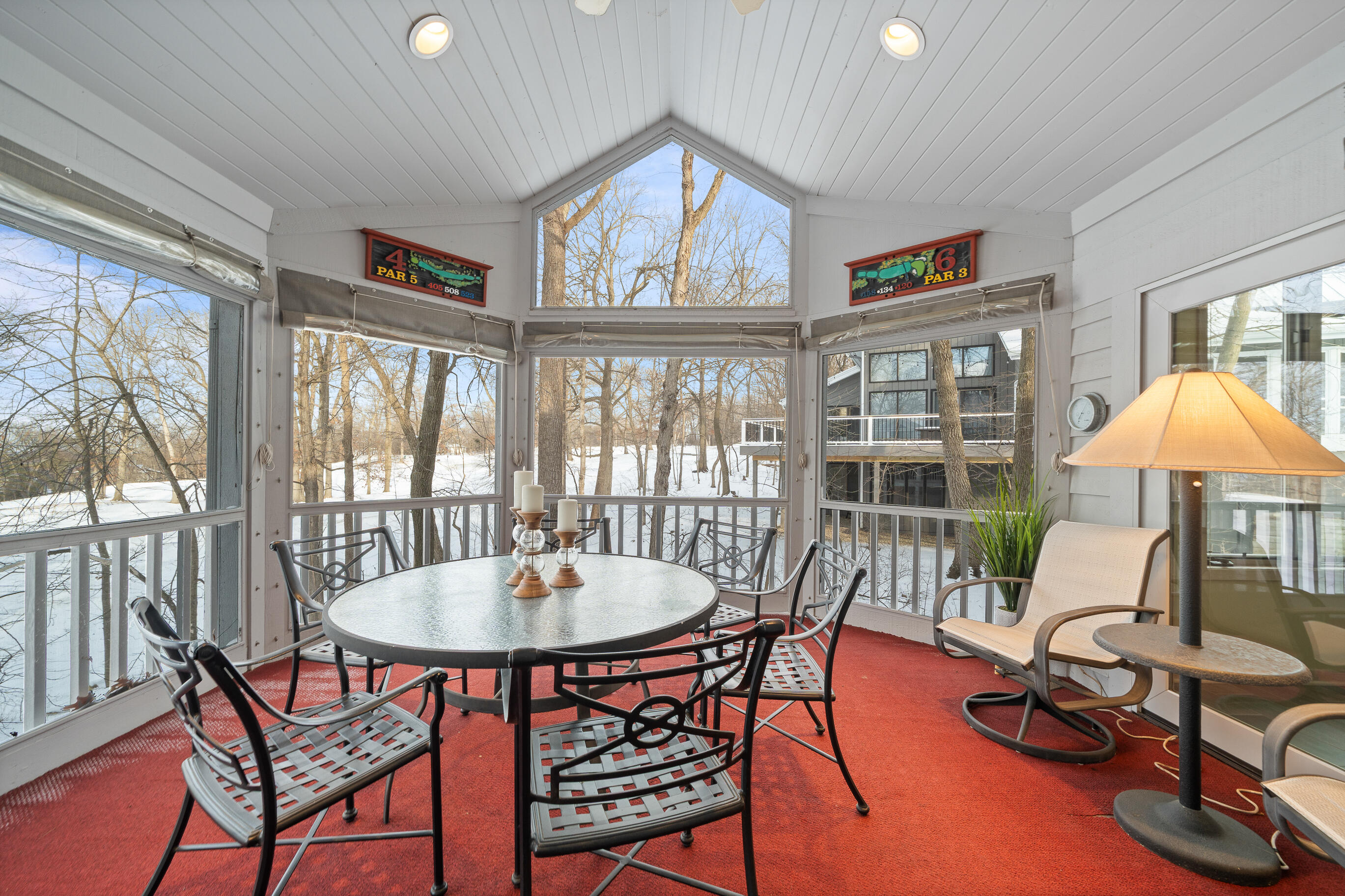 410 Deerpath West Fontana, WI 53125 - Photo 19 of 77 screened porch2