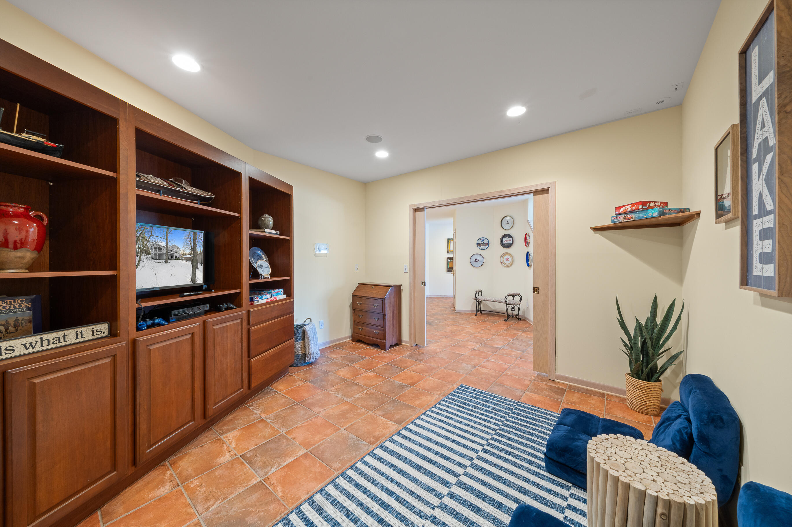 410 Deerpath West Fontana, WI 53125 - Photo 44 of 77 lower family game room 1