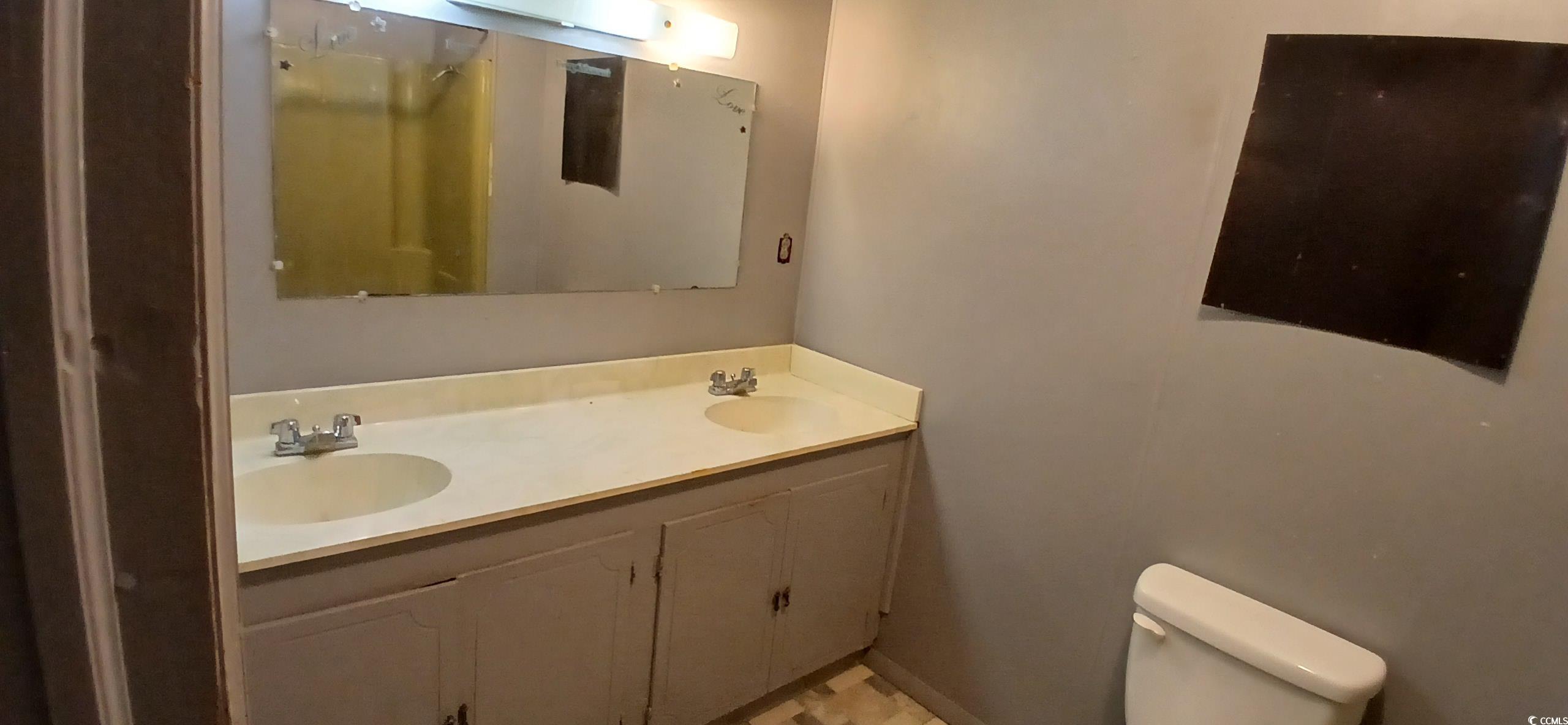 1206 French Road Mullins, SC 29574 - Photo 25 of 31 Bathroom with double vanity and toilet