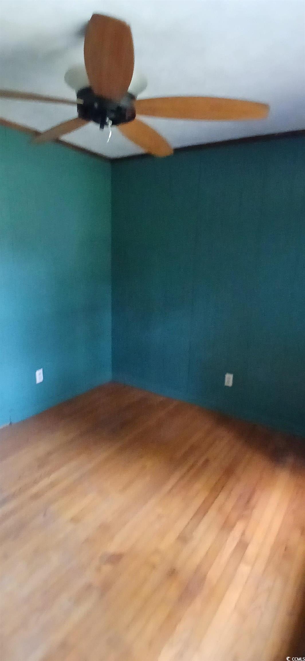 1206 French Road Mullins, SC 29574 - Photo 27 of 31 Spare room with wood finished floors and ceiling fan