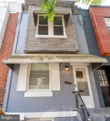 a front view of a house