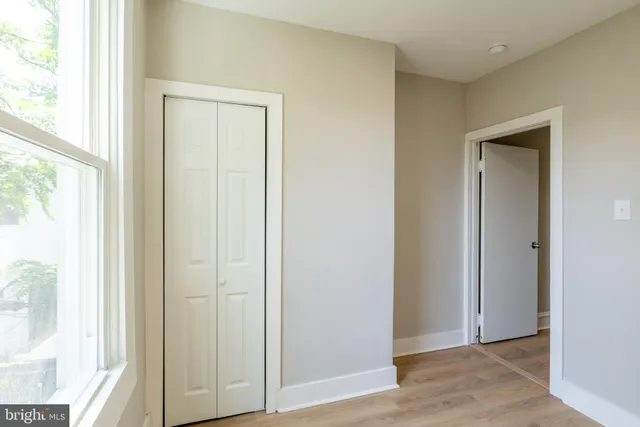 a view of hallway with window