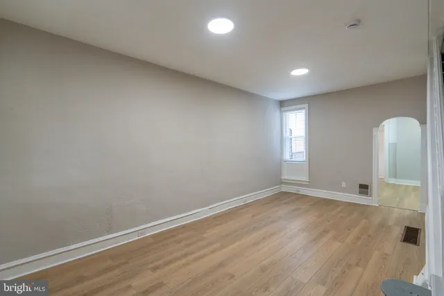 an empty room with window