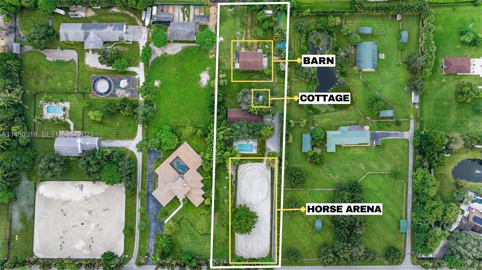 6410 Melaleuca Road Southwest Ranches, FL 33330 - Photo 48 of 50 an aerial view of multiple house