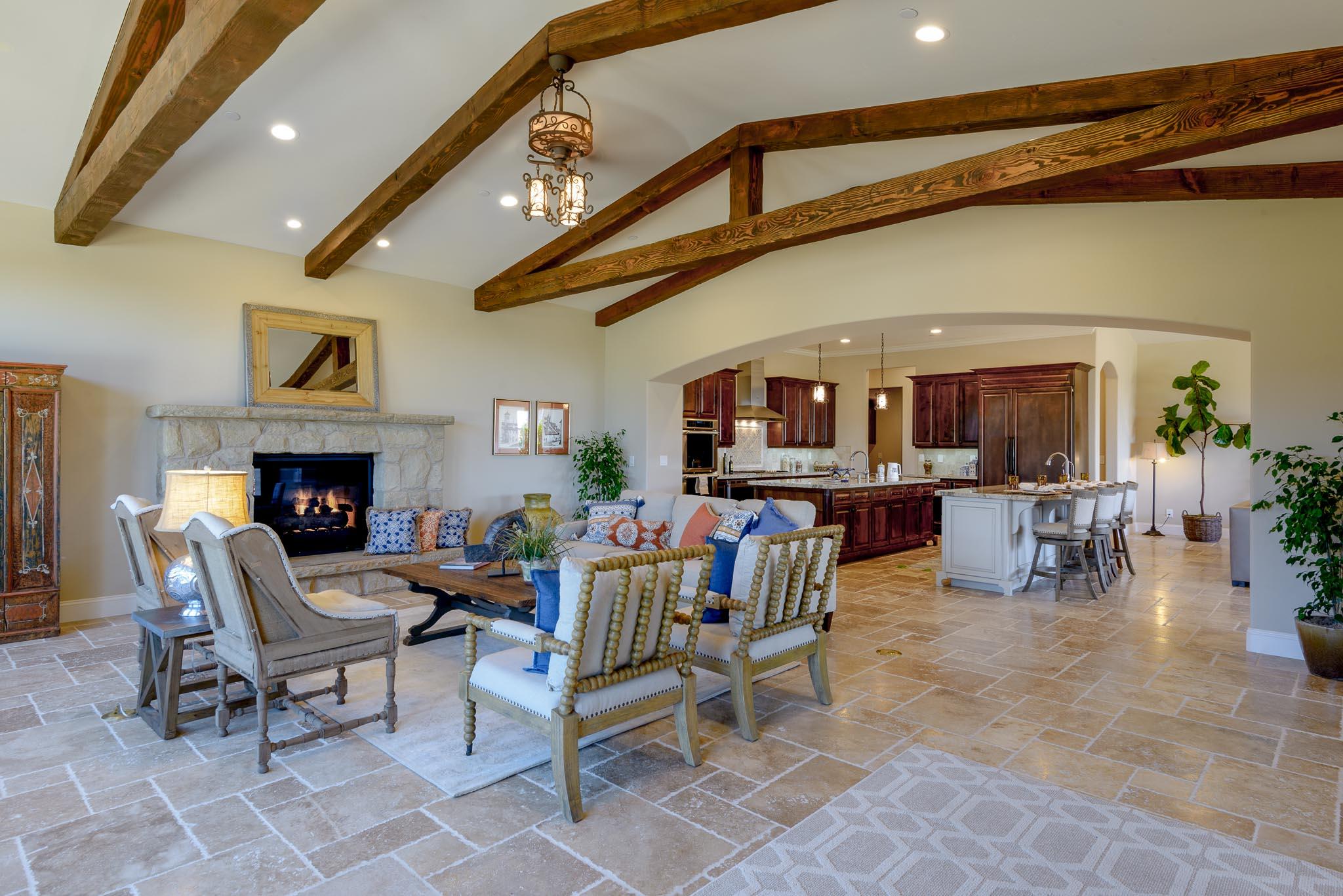1210 Via Brigitte Santa Barbara, CA 93111 - Photo 4 of 15 a living room with furniture and a fireplace